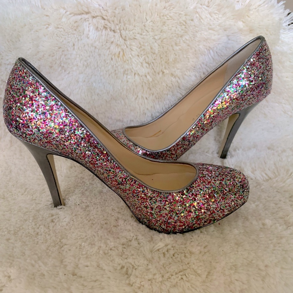 Multiple colored dress heels.  Size 8